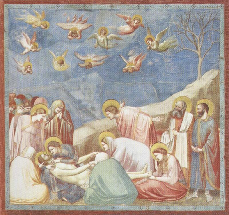 GIOTTO di Bondone Lamentation over the Dead Christ Sweden oil painting art